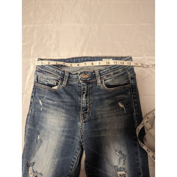 Bridge by GLY "Buckle" distressed Mid Rise Skinny Size 28 - Picture 9 of 14